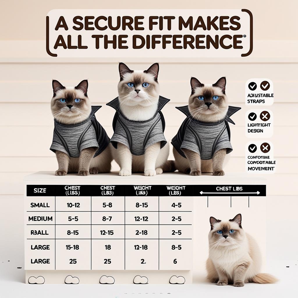 DONGKER Cat Anxiety JacketSelf-Adhesive Adjustable Pet Cat Calming Wrap Shirt for Pet Cats Anxiety Calming Warming Fireworks Separation