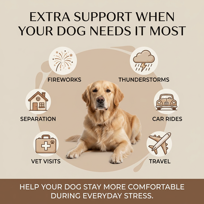 Zingly Calming Chews for Dogs Calming Treats Chews - Anxiety Relief Treats Separation Anxiety Relief for Dogs Calming Treats Pet Calming Care Chews for Anti Anxiety Dogs Chicken 30 Counts
