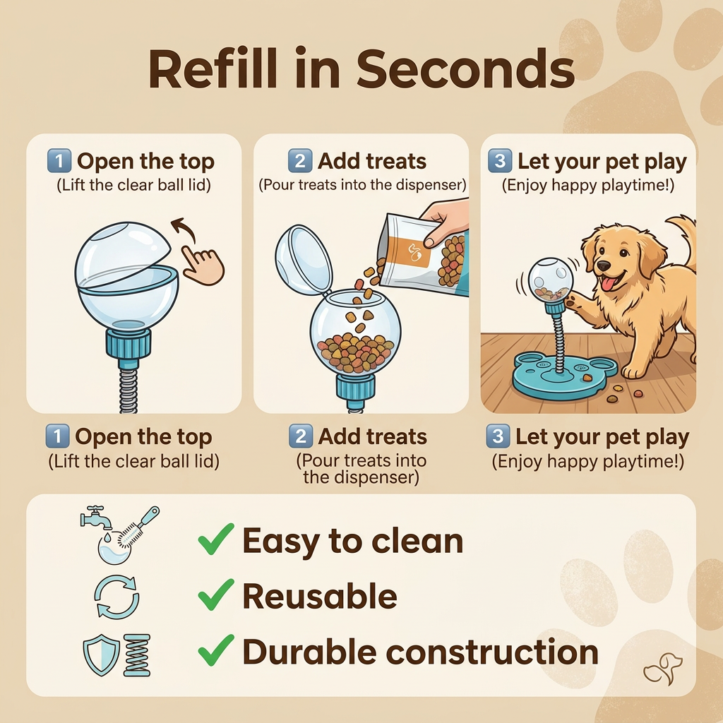 Pet Toy Treat Dispenser Interactive Pet Toy Puzzle Toy Slow Feeder Cat Dog Food Puzzle