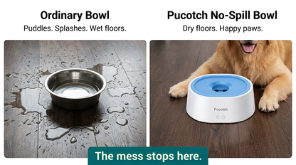 Dog Water Bowl No Spill 2L/70oz Spill Proof Dog Water Bowl Slow Water Feeder for Dogs No Splash Pet Water Bowl Dispenser for Messy Drinkers Vehicle Travel Dog Water BowlBPA Free