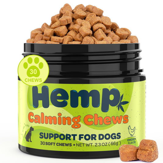 Zingly Calming Chews for Dogs Calming Treats Chews - Anxiety Relief Treats Separation Anxiety Relief for Dogs Calming Treats Pet Calming Care Chews for Anti Anxiety Dogs Chicken 30 Counts