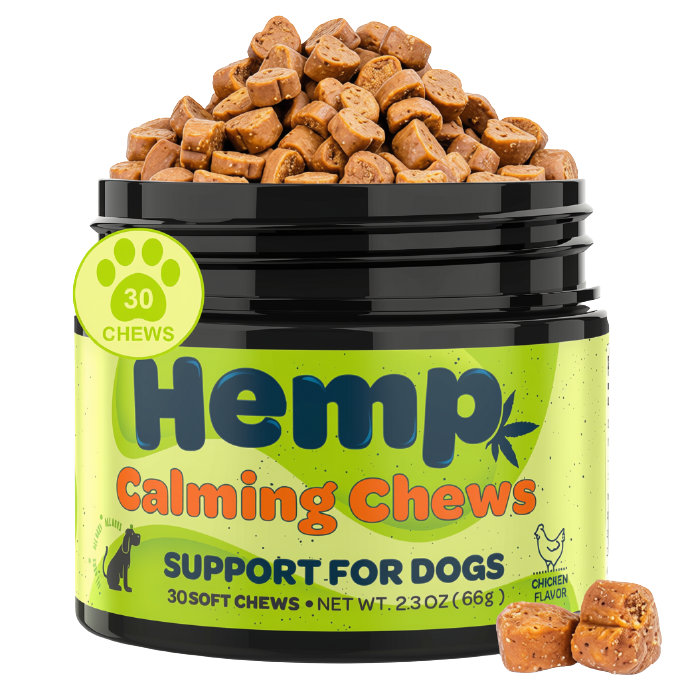 Zingly Calming Chews for Dogs Calming Treats Chews - Anxiety Relief Treats Separation Anxiety Relief for Dogs Calming Treats Pet Calming Care Chews for Anti Anxiety Dogs Chicken 30 Counts